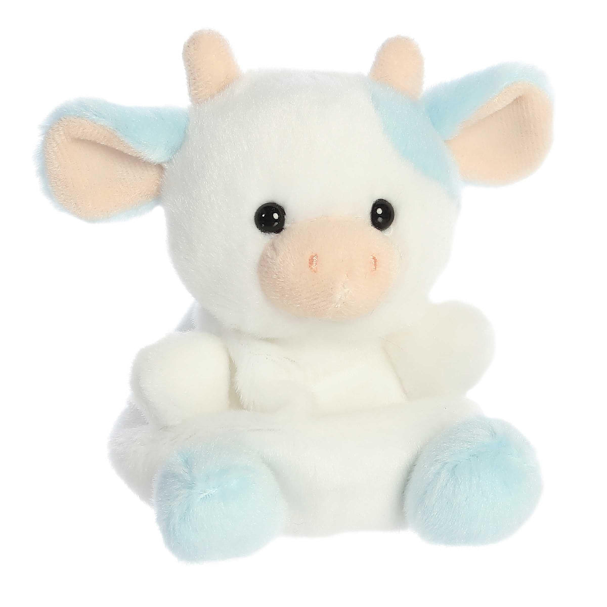 Aurora Palm Pals 4.5" Skyla Blueberry Cow Adorable Plush