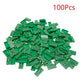 100 Pcs Tiles 1x2 with 100 Dollar Bill Money Print Green, Bulk Tile Money Accessories for Building, Compatible with Lego Parts and Pieces, Great Toy