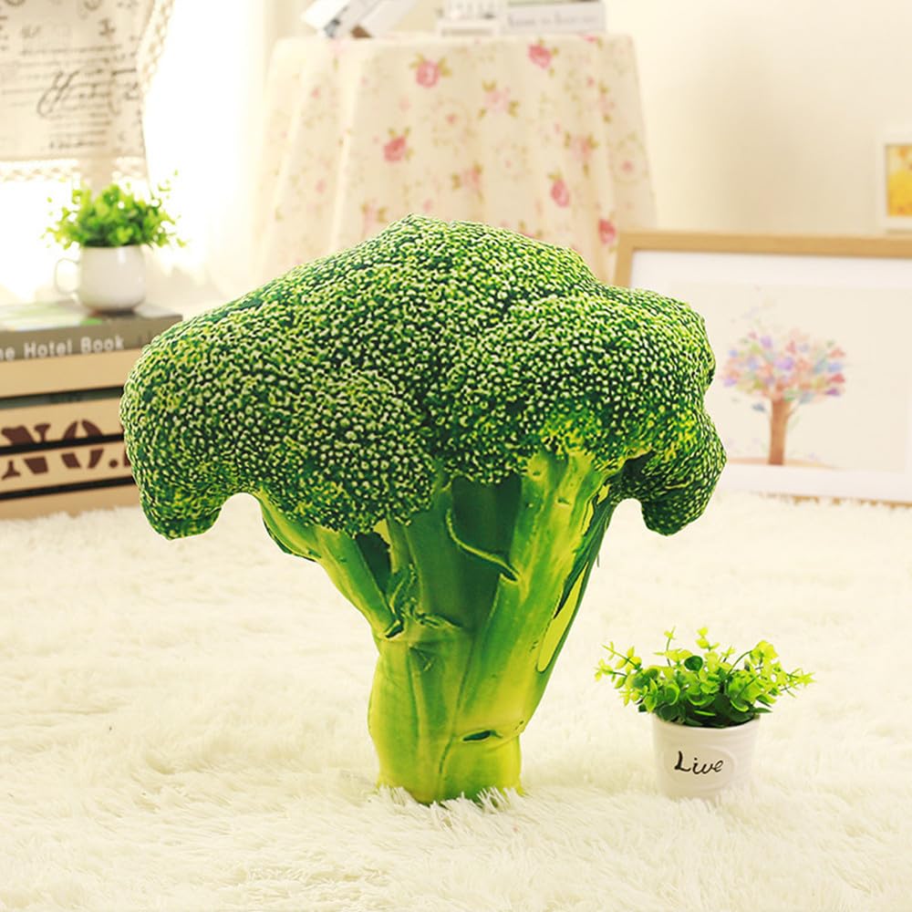 GracesDawn Green Simulation Vegetables, red Peppers, Broccoli, Bitter Melon, peas, Cabbage Vegetable Stuffed Plush Toys, Pillows Lumbar Pillows, Ideal