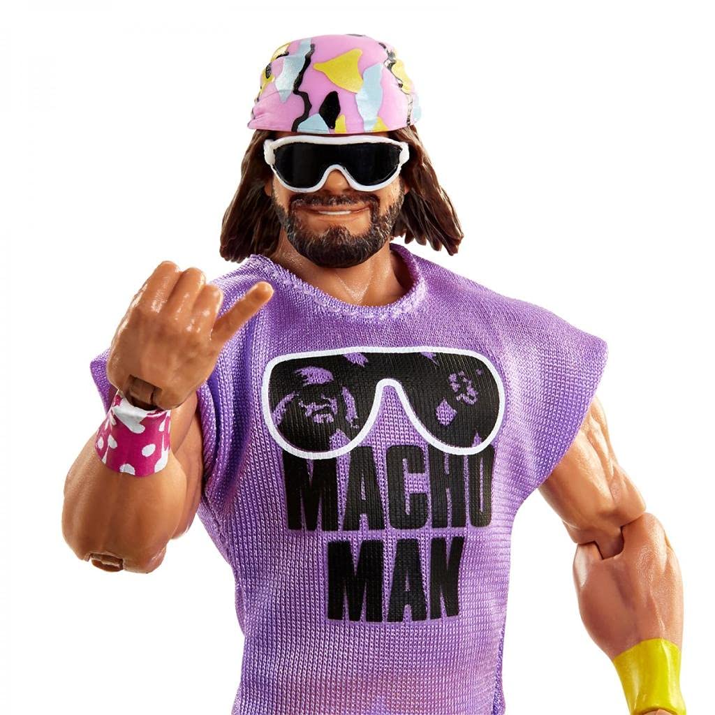 WWE Randy Macho Man Savage Legends Series 11 Elite Collection Wrestling Action Figure (Cream of The Crop Yellow)