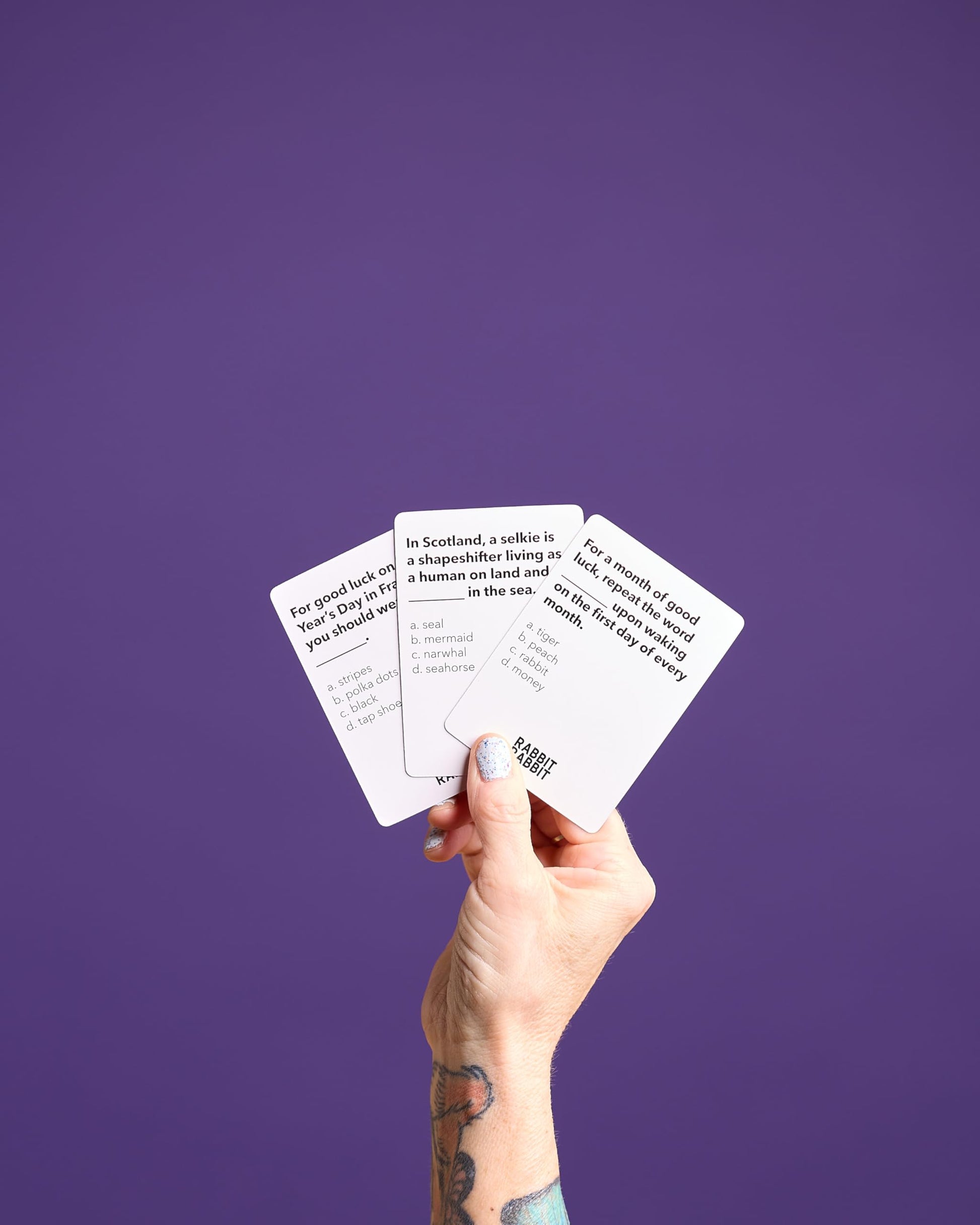 Rabbit Rabbit: A Game of Superstitions by Pink Tiger Games, Card Game