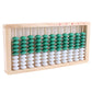 szzijia 9-Bead 11 Column Abacus Counting Frame for Kids Math Education Wooden Framed Green White Color