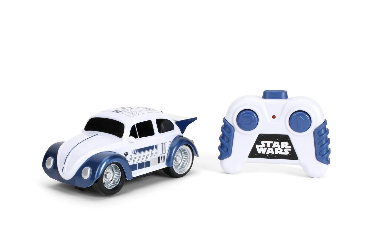 Jada Star Wars R2-D2 Volkswagen Beetle RC Car - 1:32 Scale Simple Function Remote Control Toy Toys