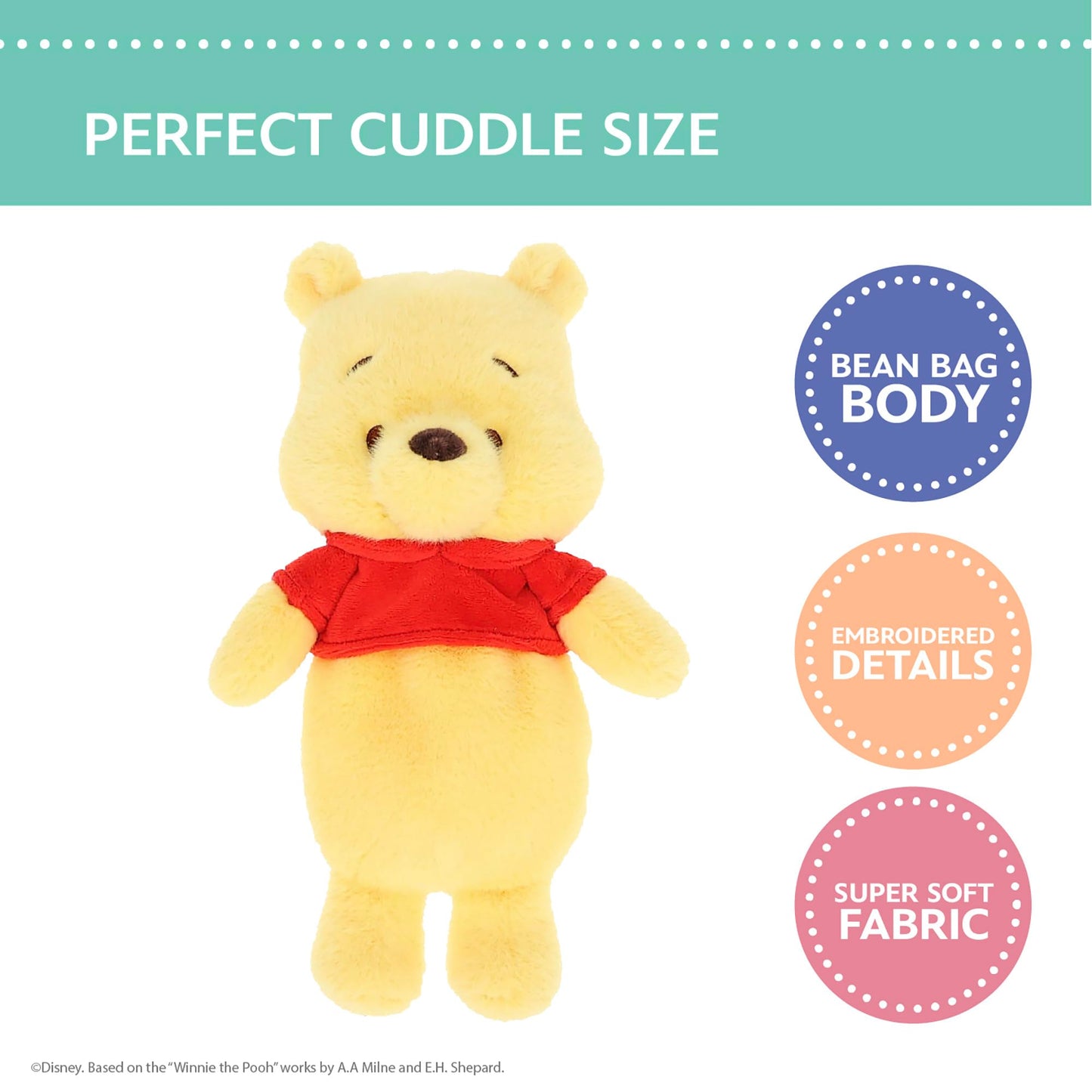Kids Preferred Cuddle Pal - Disney Winnie the Pooh Plush 11 Inch - Stuffed Animal for Babies & Newborn - Baby’s First Plush Blankie