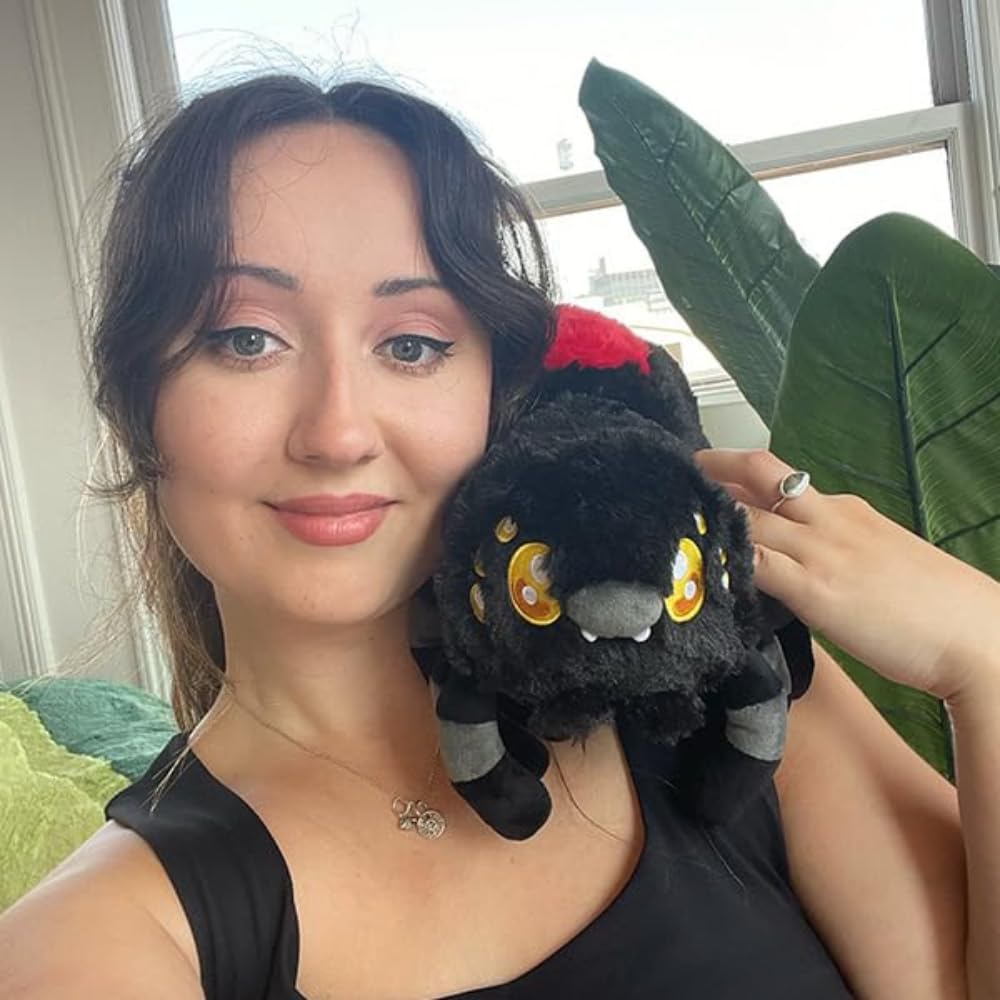 Squishable - Mini Black Widow Spider - Spooky Collection - 11 in - Soft Toy Collectible Stuffed Animal