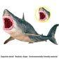 FLORMOON Megalodon Toys Figures - Realistic Huge Shark Figurine - Under Sea Creature Shark Toy, Educational Toy, Cake Topper Gift for Kids