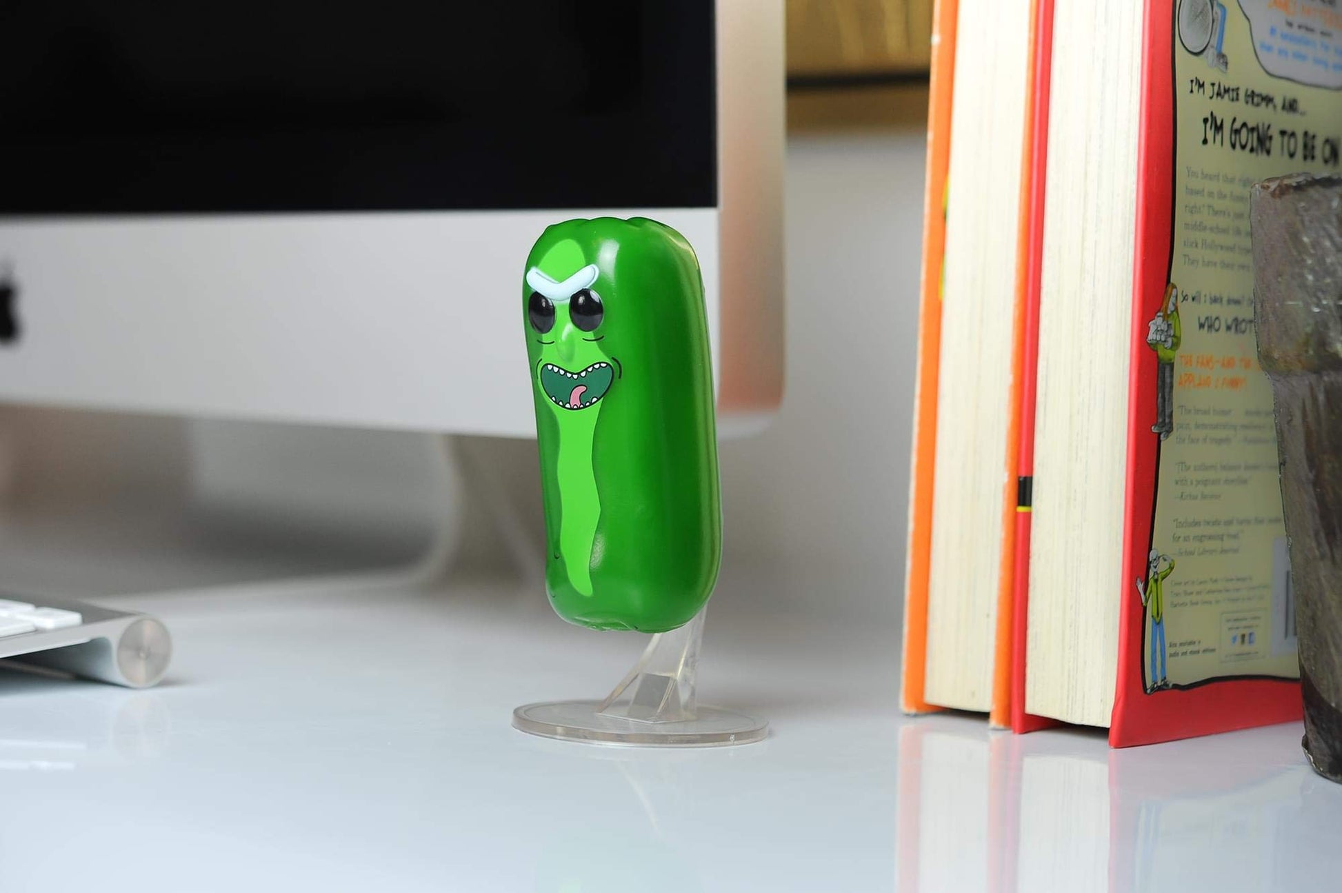 Funko San Diego Comic-Con 2019 Pop! Rick & Morty: Pickle Rick Glow-In The-Dark Vinyl Figure, Multicolor, 3.75 inches