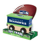MasterPieces NFL Seattle Seahawks Real Wood Toy Train Boxcar, 6.5" x 5.5" x 2"