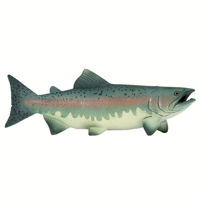 Safari Ltd. Salmon Fish Figurine - Detailed 7" Plastic Model Figure - Fun Educational Play Toy for Boys, Girls & Kids Ages 3+