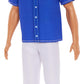Barbie Fashionistas Ken Doll #226 Wearing a Removable Western Shirt, Pants & Boots, Blonde Fashion Doll, 65th Anniversary Collectible