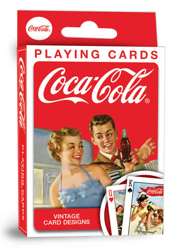 MasterPieces Family Games - Coca-Cola Vintage Ads Playing Cards - Officially Licensed Playing Card Deck for Adults, Kids, and Family