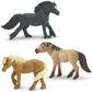 Safari Ltd. Ponies TOOB - 8 Figurines: Dartmoor, Highland, Fell, Welsh, Quarter, Shetland, Chinoteague, Exmoor Pony - Educational Toy Figures