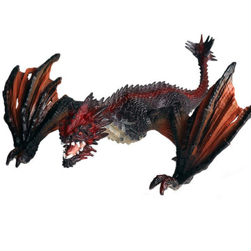 FLORMOON Animal Figures Realistic Dragon Beast Plastic Early Educational Toys Cupcake Topper Party Gift for Kids 2+ Year Old