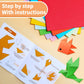 Praisebank Origami Paper, 220pcs 17 Colors 6x6 inch, Double Sided, Craft Kit with Guide.
