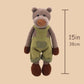 MR ViviCare 15" Adorable Bear Stuffed Animals with Green Overalls for Kids and Newborn Baby,Dressed Stuffed Teddy Bear Plush Toys for Boys