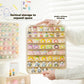 Clear Display Case for Mini Figures, Wall-Mounted Figures Display Box, Multi Story Minifigure Display Cabinet Suitable for Collectibles Action Figures