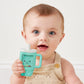 Itzy Ritzy Silicone Rattle Teether- BPA-Free Silicone Teether with Rattle for Babies & Toddlers - Features a Gentle Rattle Sound, Colorful Beads