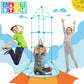 Kids Fort Building Kit 120 Pieces Construction STEM Toys for 3 4 5 6 7 8 9 10 11 12 Years Old Boys and Girls Ultimate Forts Builder Gift Build DIY