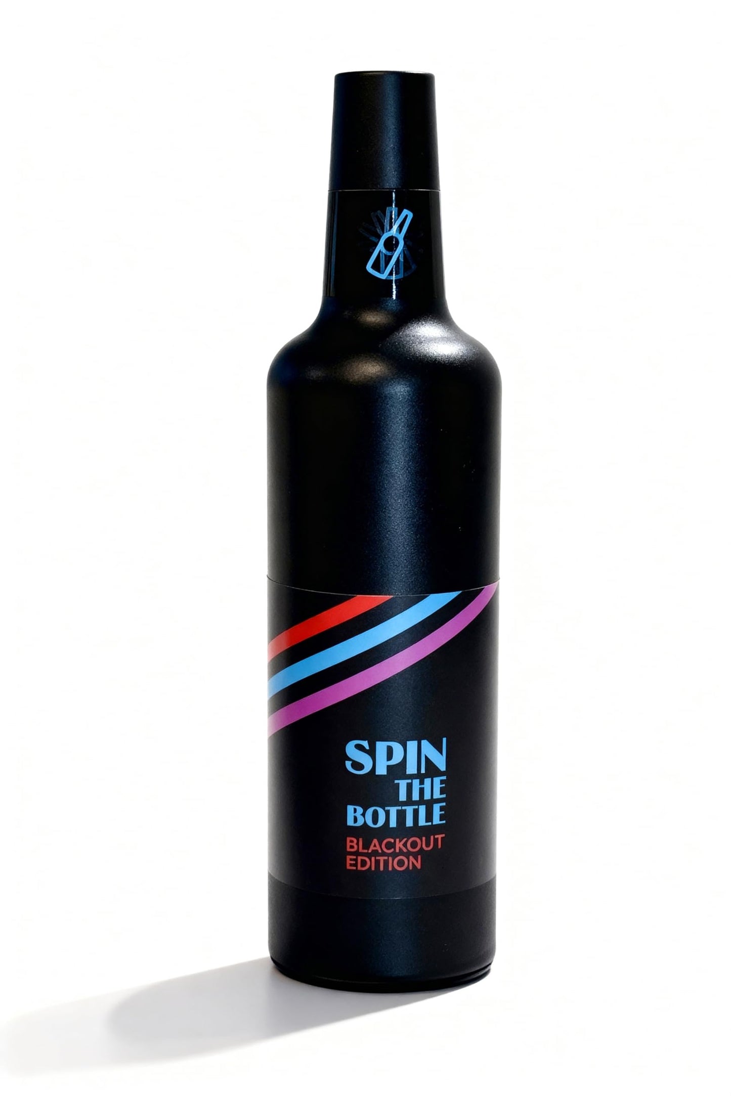 Spin The Bottle Blackout Edition Party Game for Adults, Magic Bottle with 3 Card Games, 10+ Party Games for Adults 21+, 2+ Players