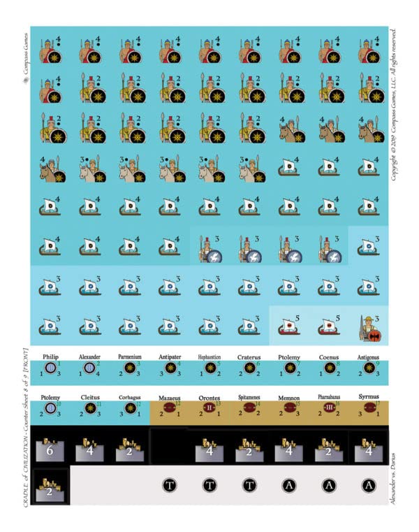 CPS Compass Games CPS Cradle of Civilization Board Game