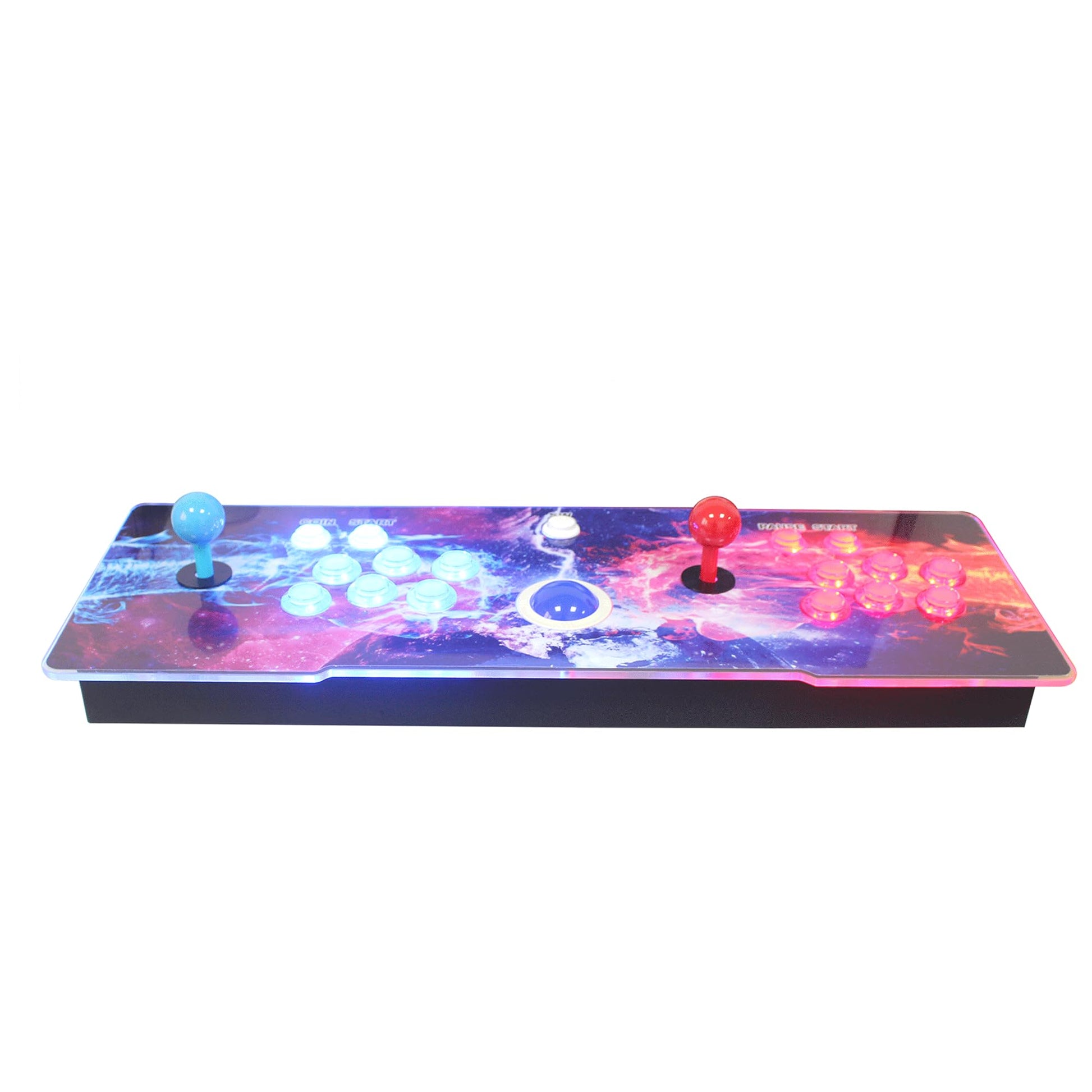 UYXOERA 3D Saga DX Preloaded with 516 Vertical + 3000 Horizontal Games, 3 Sided Cocktails, 3D Saga Box Arcade Game Console, Precision LED Push Button
