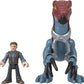 Fisher-Price Imaginext Jurassic World Dinosaur Toy Therizinosaurus & Owen Grady Figure Set for Pretend Play Preschool Kids Ages 3+ Years