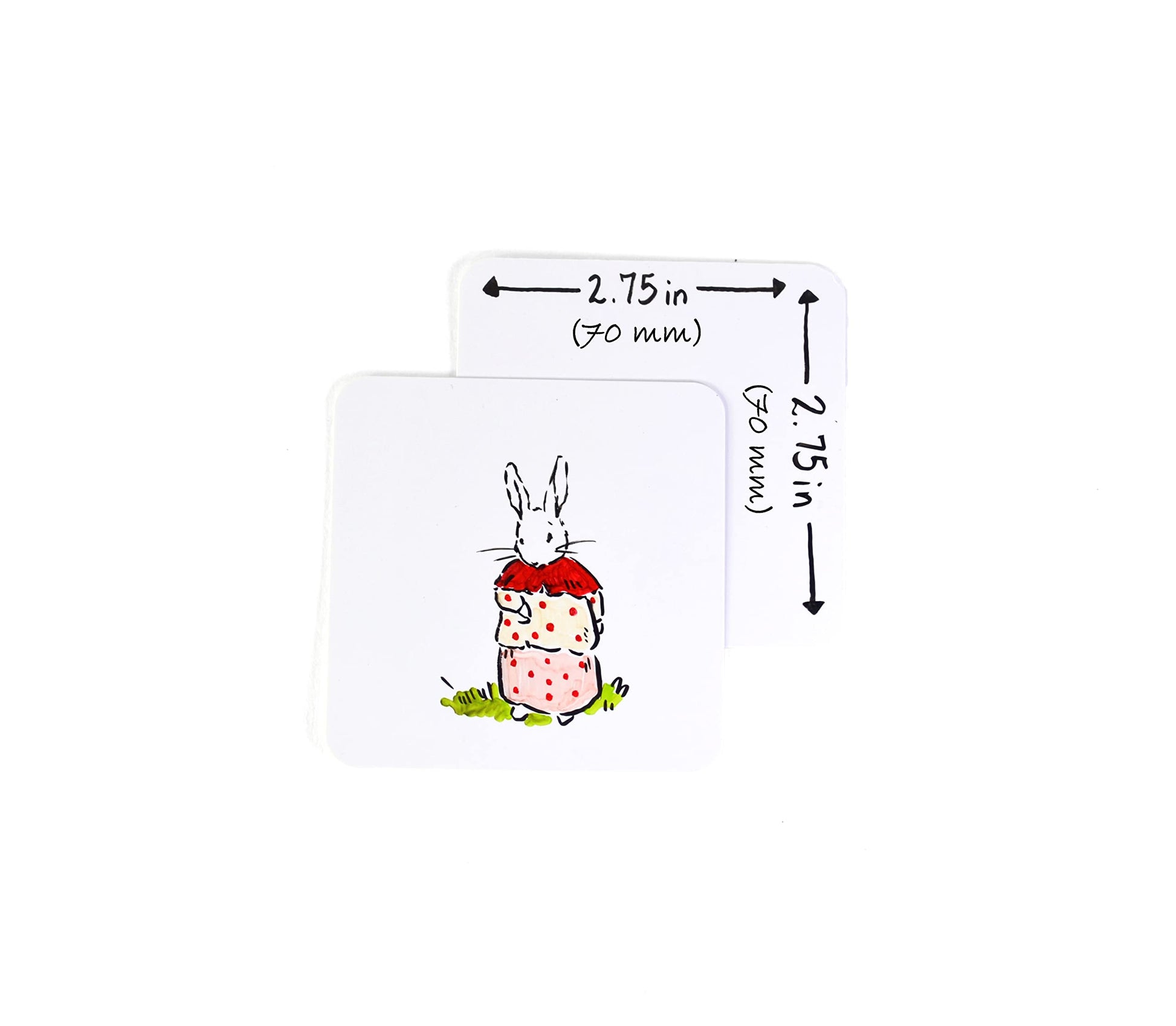 Blank Square Playing Cards (2.75" Square & Matte Finish) 200 Blank Cards, Flash Cards, Board Game Cards, Study Guide & Note Cards