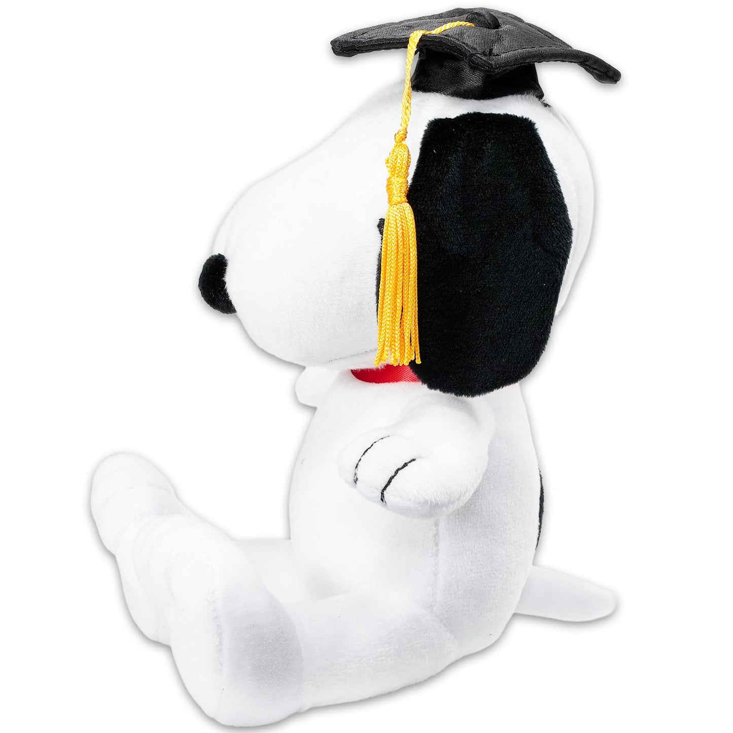 Peanuts Snoopy Graduation Plush for Graduates - Bundle with 9" Snoopy Plushie with Cap, Gown, Diploma Plus Stickers, More Graduation Gift for High
