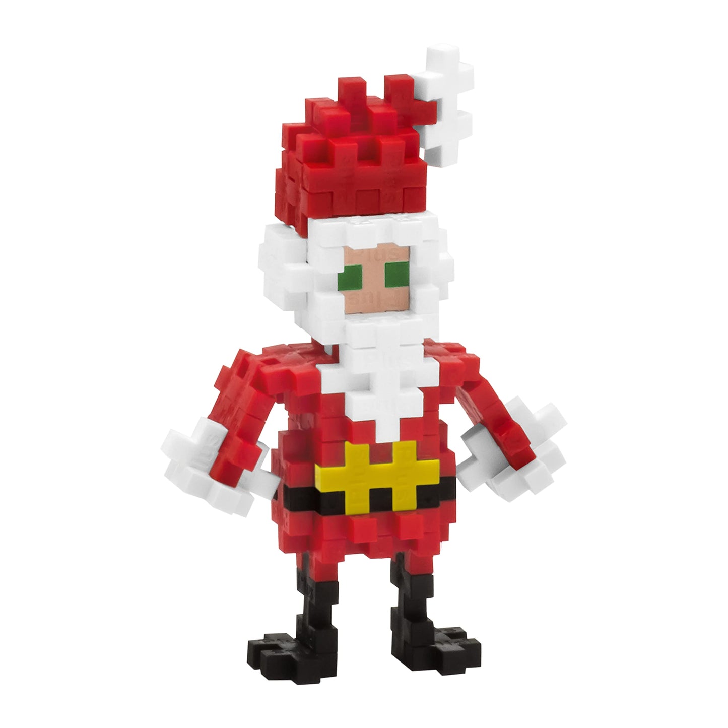 PLUS PLUS Santa Claus - 3D Puzzle Building Block Set Tube, Mini Interlocking Pieces - Fun Holiday Activities for Kids