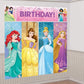 Amscan Disney Princess Dream Big Birthday Party Scene Setters Wall Decorating Kit (5 Piece), Multicolor, 59" x 65"