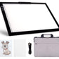 YINGWOND Rechargeable A4 LED Light Pad with Padded Case, Tracing Light Box w/Riser Stands and Paper Clip, 6 Levels of Brightness, Type-c Cable