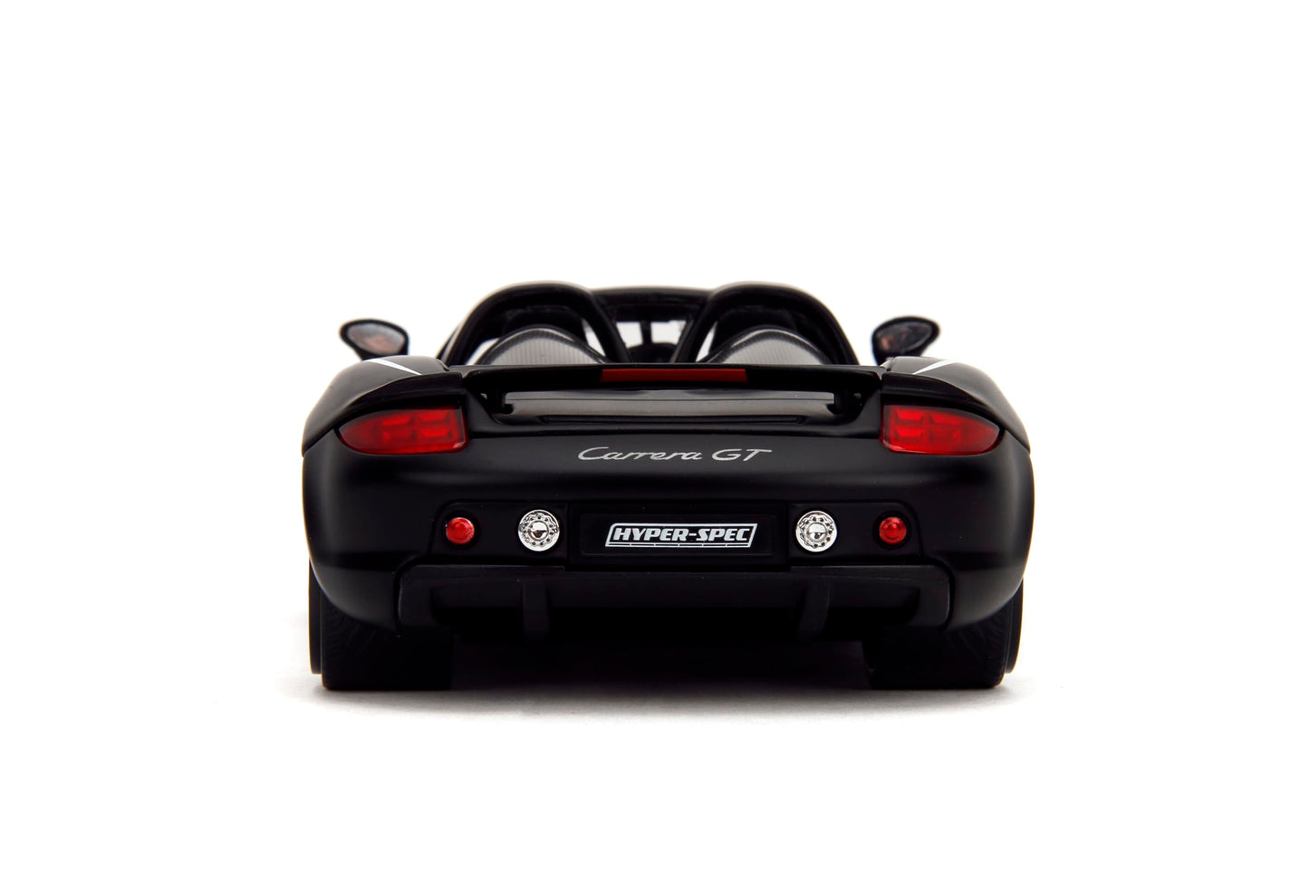 Hyper-Spec 1:24 2005 Porsche Carrera GT Die-Cast Car, Toys for Kids and Adults(Black/White)