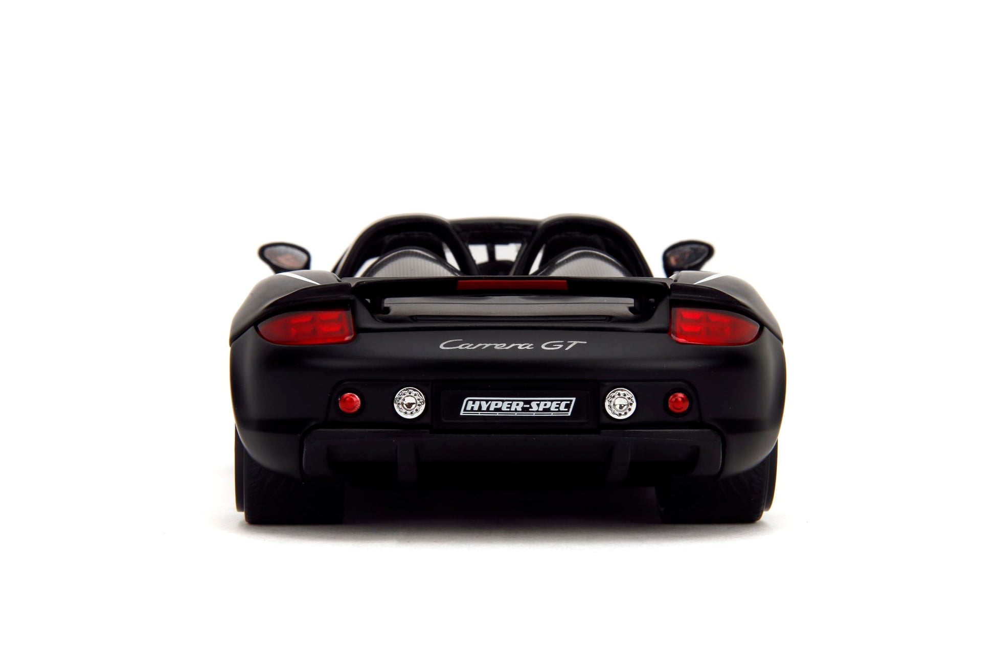 Hyper-Spec 1:24 2005 Porsche Carrera GT Die-Cast Car, Toys for Kids and Adults(Black/White)
