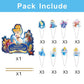 25Pcs Cinderela Cake Decorations with 24pcs Cupcake Toppers 1pcs Cake Topper for Girls Birthday Party Supplies
