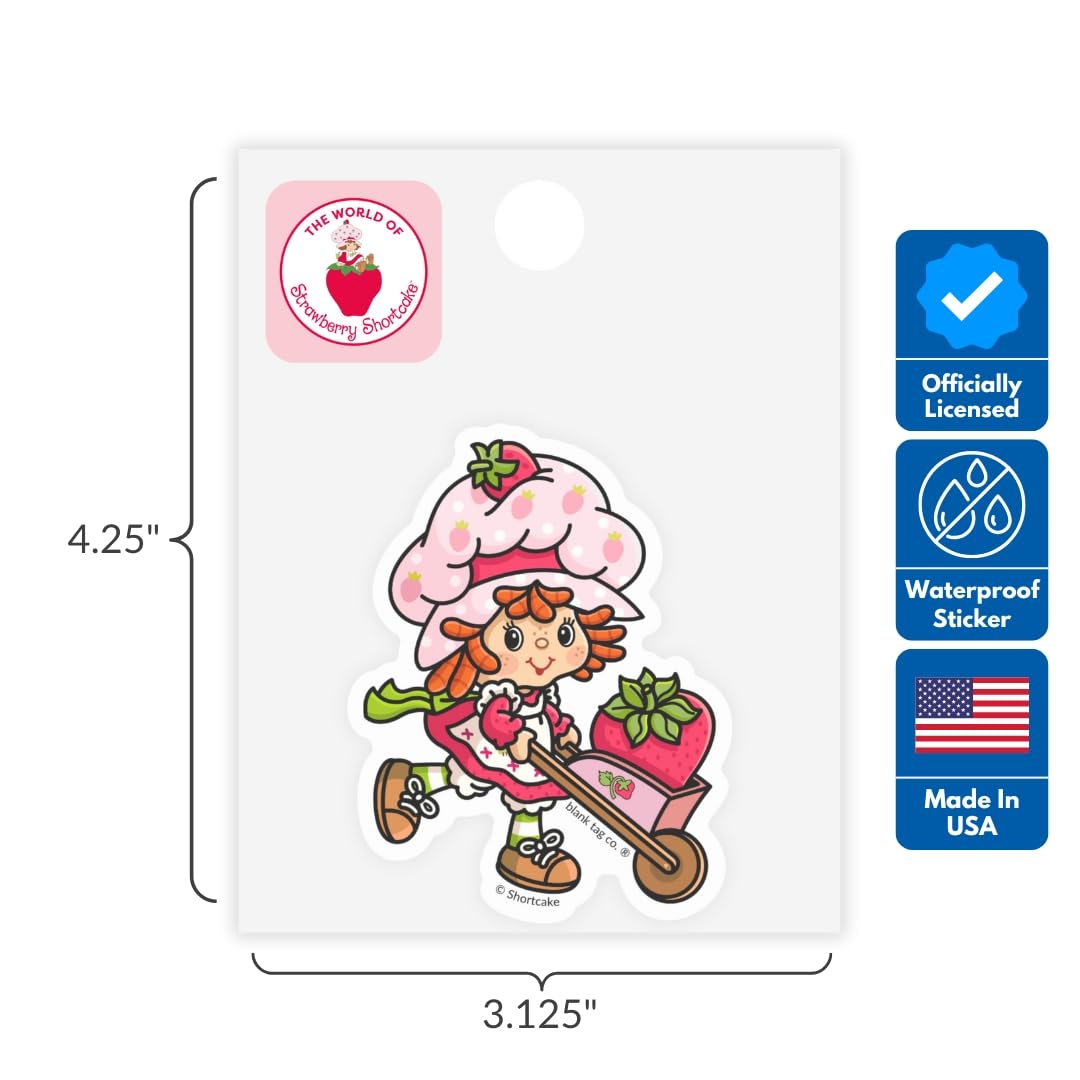 Strawberry Shortcake® 5-Pack Sticker Bundle - Waterproof Stickers for Water Bottles and Laptops