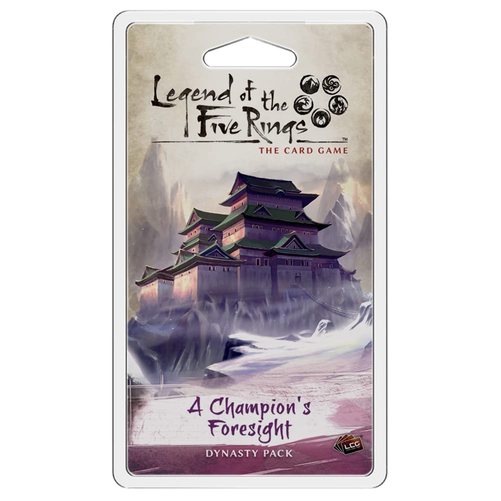 Legend of The Five Rings: The Card Game A Champion's Foresight Dynasty Pack - Tactical Strategy Game for Kids & Adults, Ages 14+, 2 Players, 45-90