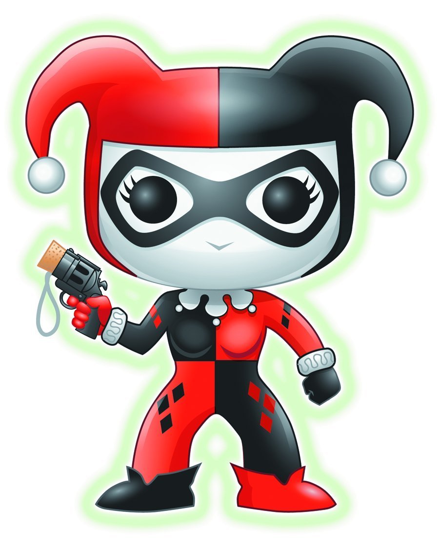 Funko POP Heroes: Harley Quinn Glow-in-The-Dark Vinyl Figure