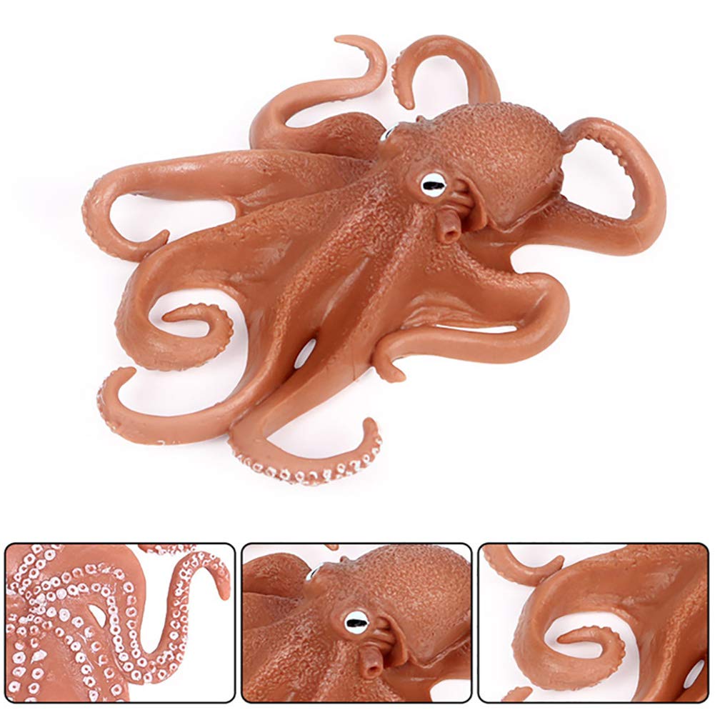 DOYIFUN Simulated Octopus Model Figure Toy, Realistic Sea Life Animal Figurines Collection Playset Science Educational Props Toys(Octopus)