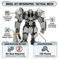 Overwatch Reinhardt 3D Wood Puzzle & Model Figure Kit (139 Pcs) w/Exclusive Poster - Build & Paint 3-D Video Game Replica Toy, No Glue Required - Gift