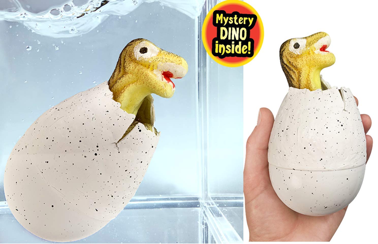 JA-RU Dino Age Giant Hatching Dinosaur Eggs - Water Growing Toys for Kids (6 Eggs Assorted) Educational Science Toys, Dinosaur Party Favors & Goodie