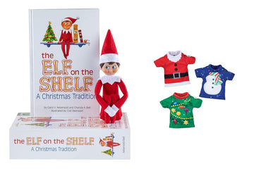 The Elf on the Shelf® Blue Eyed Boy & Claus Couture Collection® Christmas T-Shirt Party