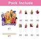 25pcs Hannah Montana Themed Party Supplies with 24pcs Cupcake Toppers, 1pcs Cake Topper for Hannah Montana Birthday Decorations