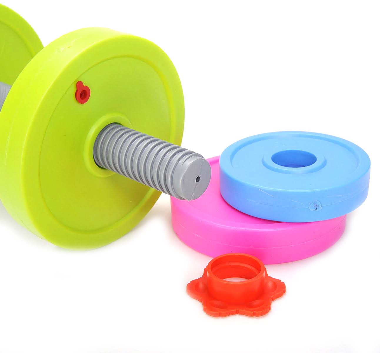 PowerTRC Fun and Colorful Dumbbell for Kids - Adjustable Weights - Fill Weights with Water or Sand - Beach Toys