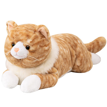 Litence Cat Weighted Stuffed Animals, 3.9 lbs Weighted Cat Plush Toy Realistic Cat Weighted Plush Animals Pillow Cute Kitten Plushies Toy Gifts