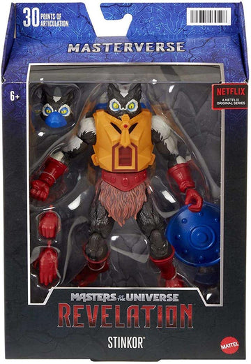 Masters of the Universe Masterverse Stinkor Action Figure with Accessories, 7-inch Motu Collectible Gift for Fans 6 Years Old & Up