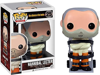 Funko Hannibal Lecter: The Silence of The Lambs x POP! Movies Vinyl Figure & 1 PET Plastic Graphical Protector Bundle [#025 / 03115 - B]