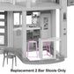 Replacement Part for Barbie Doll Dreamhouse Dollhouse Playset HMX10 - Replacement 2 Pink Barstools