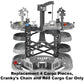 Parts for Thomas and Friends Train Set - GXH09 ~ Thomas & Friends Trains and Cranes Super Tower Playset ~Set of 4 Cargo Pieces, Cranky's Chain and Red
