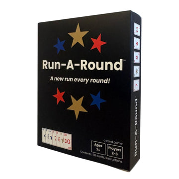 Redmond Games Run-A-Round Card Game, Family Card Game for Kids & Adults, 10 Fun Rounds - Add One Card Each Round, No Player Elimination, Ages 7+, 2-6