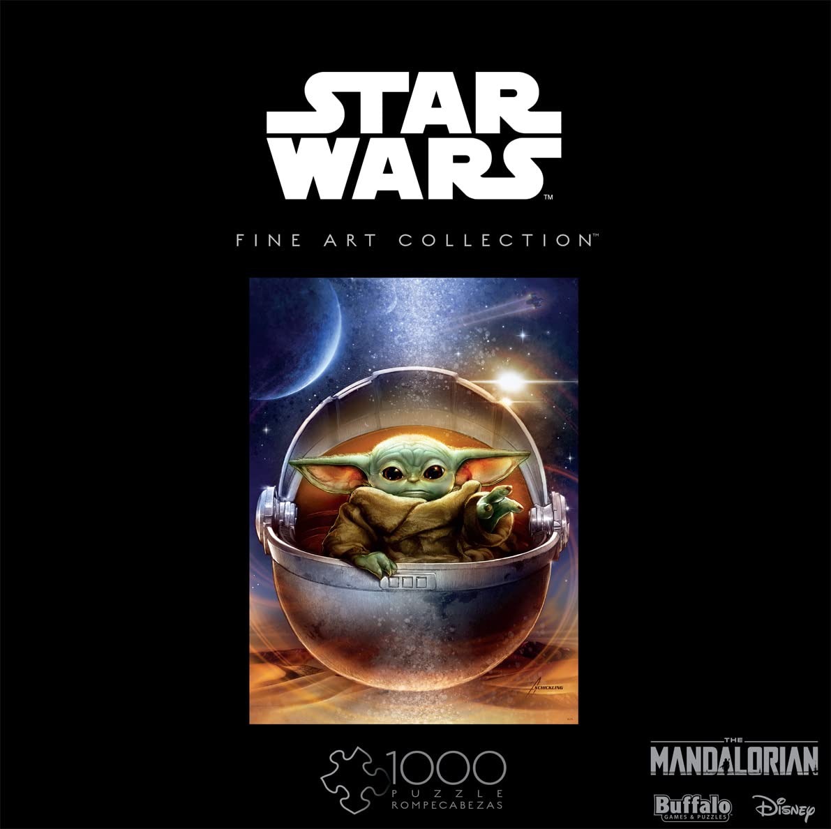 Buffalo Games - Star Wars - Galactic Child - 1000 Piece Jigsaw Puzzle for Adults Challenging Puzzle Perfect for Game Nights - Finished Puzzle Size is